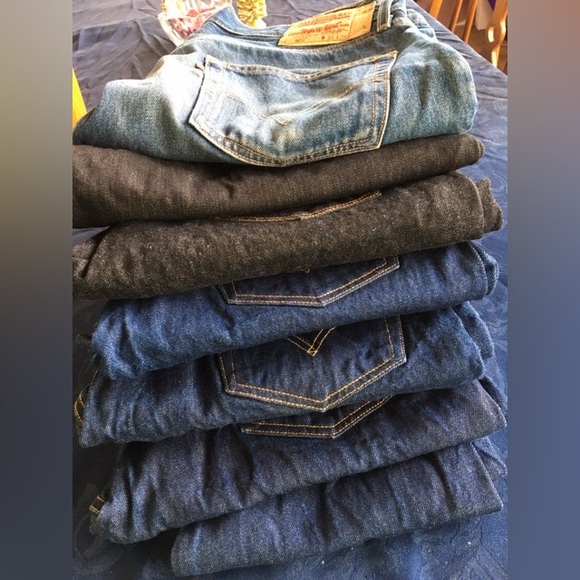 Levi's Other - Bundle of 7 men’s Levi's Blue and Black 501 Jeans